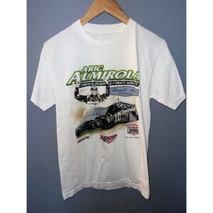 Aric Almirola Talladega First Win NASCAR T-Shirt White Stewart-Haas Racing Small